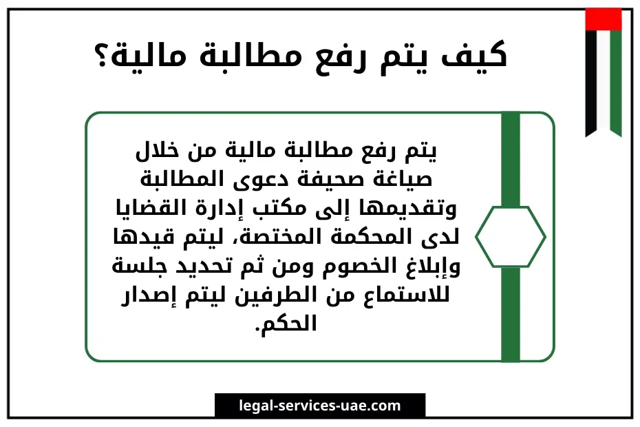 لائحة مطالبة مالية في الإمارات وإجراءاتها 3 لائحة مطالبة مالية في الإمارات
