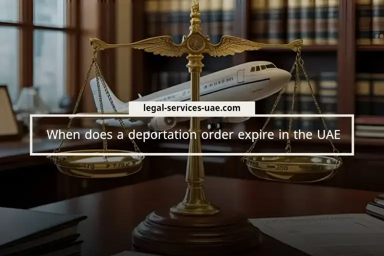 When does a deportation order expire in the UAE
