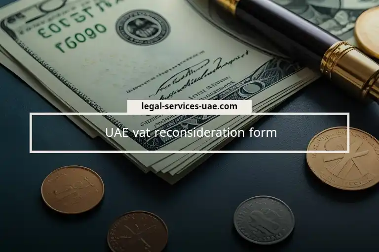 UAE VAT Reconsideration Form