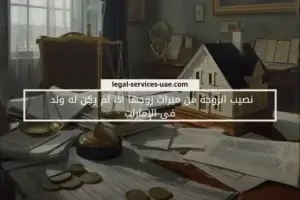 نصيب الزوجة من ميراث زوجها اذا لم يكن له ولد في الإمارات